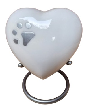 Corazón Perla - Anfora urna cenizas personas Chile