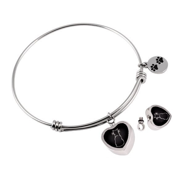 Cat Heart Bracelet - Anfora urna cenizas personas Chile