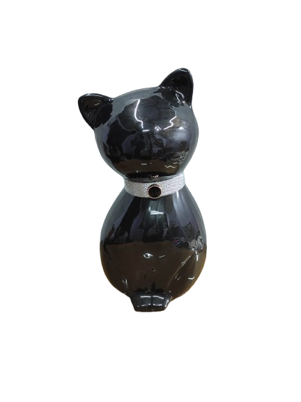 Pearl Cat Black - Anfora urna cenizas personas Chile