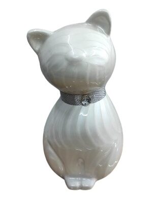 Pearl Cat White - Anfora urna cenizas personas Chile
