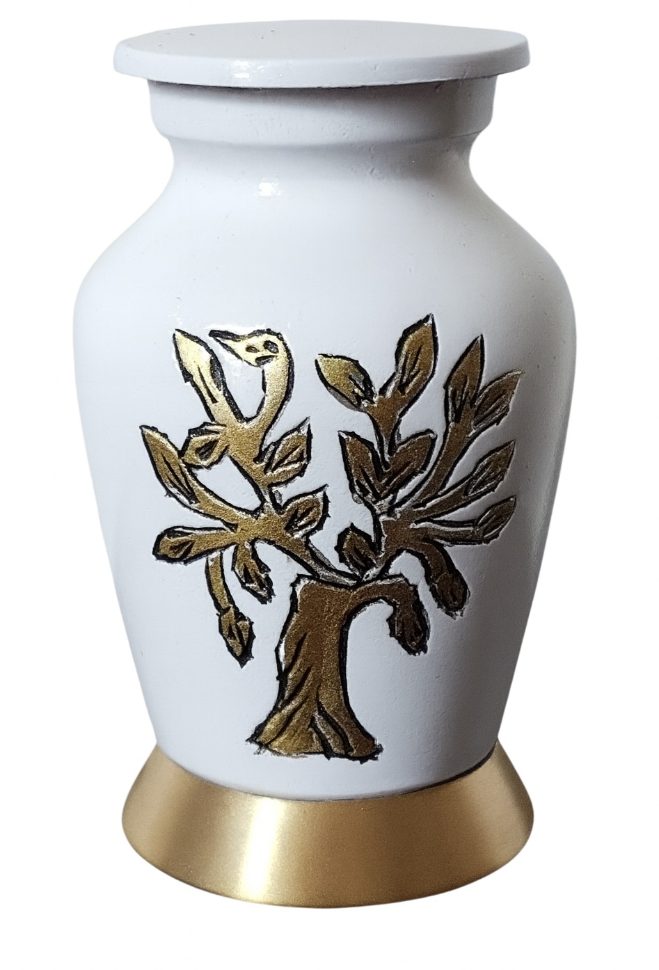 Tree of Life Pearl White - Anfora urna cenizas personas Chile