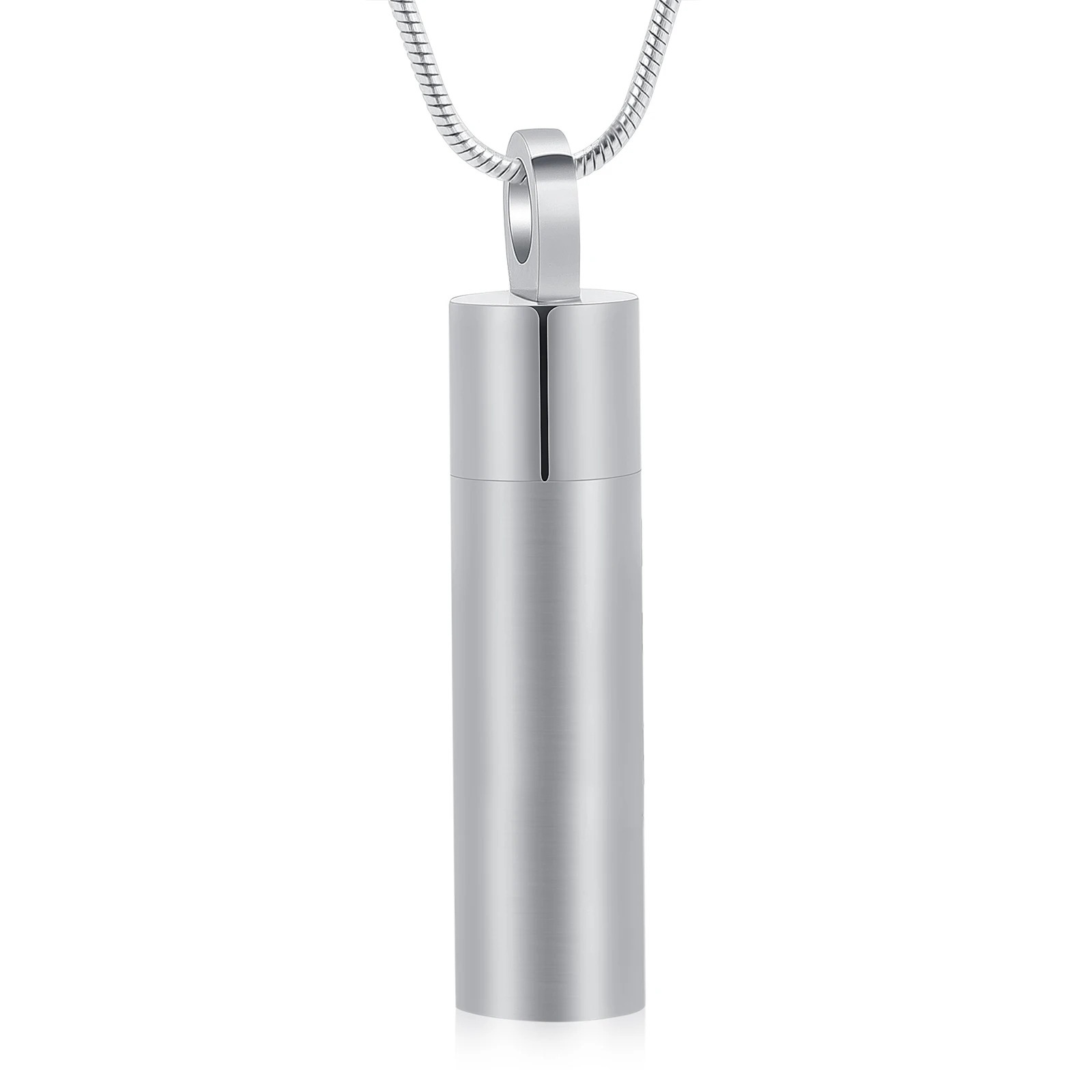 Cilindro Plata - Relicario para cenizas de personas y mascotas